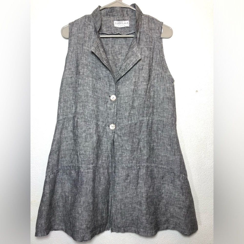 EVA TRALALA Charcoal Textured Fabric 100% line